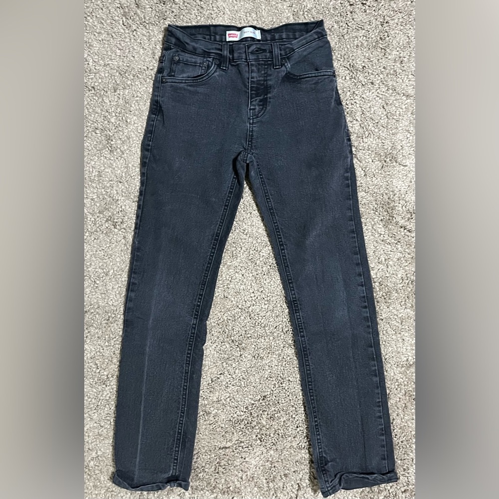 Boys Black Levi’s Levi 511 Slim Jeans, Sz 14, 27 27